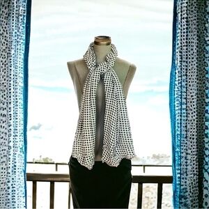 Nixon Sarong Cover Up Black White Grey Plaid Wrap Scarf Skirt Beach Multi-Use VG